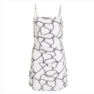 WeWoreWhat White/Black Rope Ronnie Dress